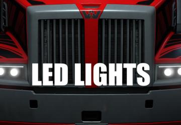 Мод LED Headlight for Western Star 5700XE версия 1.0 для American Truck Simulator (v1.46.x)