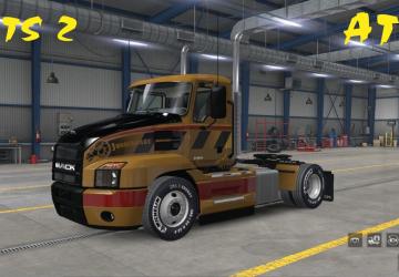 Мод Mack Anthem 4x2 & 8x4 Сhassis версия 1.0 для American Truck Simulator (v1.37.x)