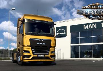 Мод MAN TG3 TGX 2020 версия 1.0.4 для American Truck Simulator (v1.48.x)