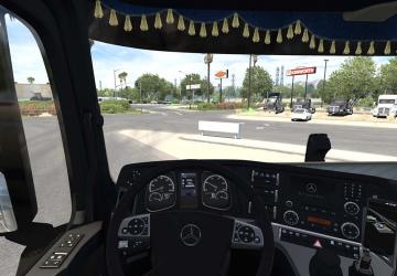 Мод Mercedes Actros MP4 версия 1.2.1 для American Truck Simulator (v1.48.x)