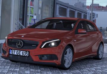 Мод Mercedes Benz A45 версия 2.5 для American Truck Simulator (v1.50.x, - 1.57.x)