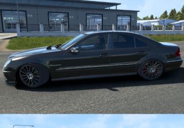 Мод Mercedes-Benz E55 AMG (W211) версия 1.0 для American Truck Simulator (v1.47.x, 1.48.x)