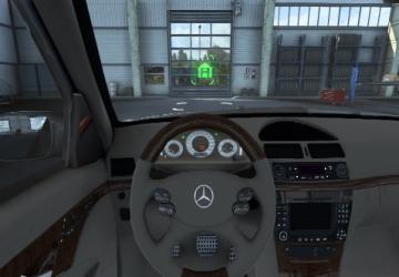 Мод Mercedes-Benz E55 AMG (W211) версия 1.1 для American Truck Simulator (v1.49.x)