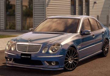 Мод Mercedes-Benz E55 AMG (W211) версия 1.3 для American Truck Simulator (v1.50.x)