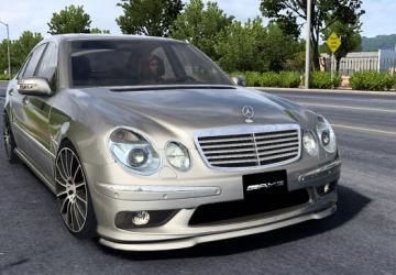 Мод Mercedes-Benz E55 AMG (W211) версия 1.3 для American Truck Simulator (v1.50.x)