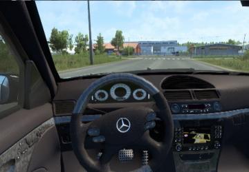 Мод Mercedes-Benz E55 AMG (W211) версия 1.3 для American Truck Simulator (v1.50.x)