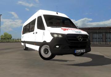 Мод Mercedes-Benz Sprinter 2019 версия 1.0 для American Truck Simulator (v1.35.x)