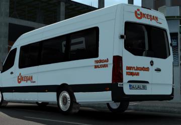 Мод Mercedes-Benz Sprinter 2019 версия 2.0.1 для American Truck Simulator (v1.47.x)