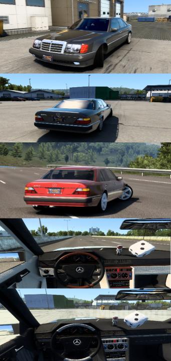 Mercedes Benz W124 версия 1.8.1 для American Truck Simulator (v1.60.x, 1.61.x) thumbnail 3