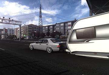 Мод Mercedes S600 W140 версия 2.2 для American Truck Simulator (v1.44.x)