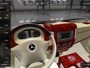 Мод Mercedes Sprinter 2017 Dolmus версия 1.0 для American Truck Simulator (v1.28-1.30.x)