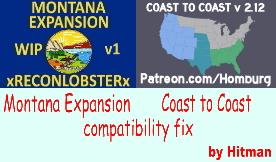 Montana Expansion Coast to Coast compatibility fix v1.0 для American Truck Simulator (v1.43.x)