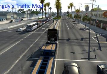 Мод More Traffic версия 4.2 для American Truck Simulator (v1.47.x)