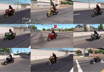Мод Motorcycle Traffic Pack версия 1.0 для American Truck Simulator (v1.29.x, - 1.31.x)