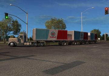 Мод Multiple Trailers in Traffic версия 3.1 для American Truck Simulator (v1.33.x)