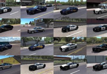 Мод Municipal Police Traffic Pack версия 1.17.1 для American Truck Simulator (v1.51.x)
