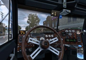 Мод New and Improved Steering Wheel версия 1.1 для American Truck Simulator (v1.42.x, 1.43.x)