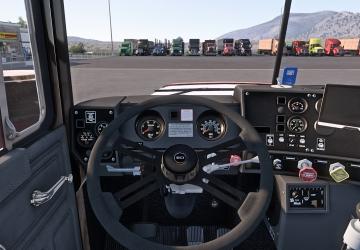 Мод New and Improved Steering Wheel версия 1.1 для American Truck Simulator (v1.42.x, 1.43.x)