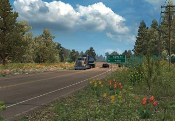 Мод New Summer Graphics & Weather версия 1.0 для American Truck Simulator (v1.37.x)