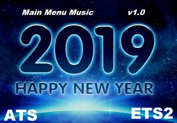 Мод Новогодняя музыка главного меню версия 1.0 для American Truck Simulator (v1.28.x, - 1.33.x)
