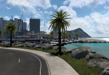 Карту Pacific Map версия 1.1 для American Truck Simulator (v1.44.x)