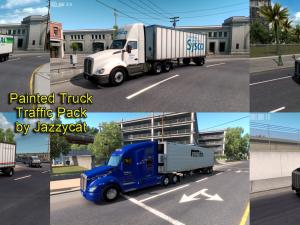 Мод Painted Truck Traffic Pack версия 1.3 для American Truck Simulator (v1.6.x, - 1.29.x)