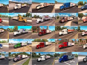 Мод Painted Truck Traffic Pack версия 1.3 для American Truck Simulator (v1.6.x, - 1.29.x)