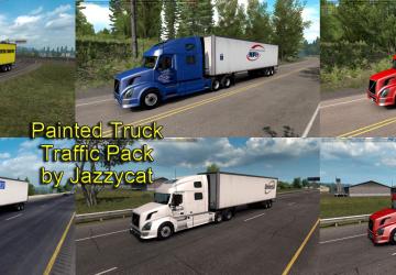 Мод Painted Truck Traffic Pack версия 1.9 для American Truck Simulator (v1.32.x, - 1.34.x)