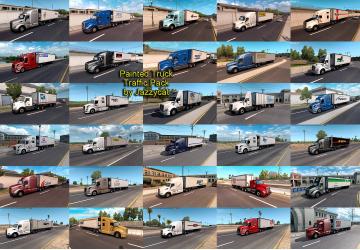 Мод Painted Truck Traffic Pack версия 1.9 для American Truck Simulator (v1.32.x, - 1.34.x)