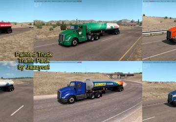 Мод Painted Truck Traffic Pack версия 2.2 для American Truck Simulator (v1.35.x)