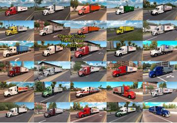 Мод Painted Truck Traffic Pack версия 2.2 для American Truck Simulator (v1.35.x)