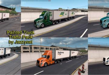 Мод Painted Truck Traffic Pack версия 2.3 для American Truck Simulator (v1.35.x)