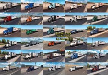 Мод Painted Truck Traffic Pack версия 2.3 для American Truck Simulator (v1.35.x)