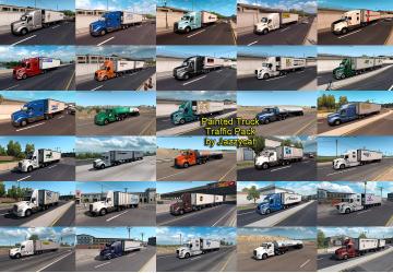 Мод Painted Truck Traffic Pack версия 2.6 для American Truck Simulator (v1.35.x)