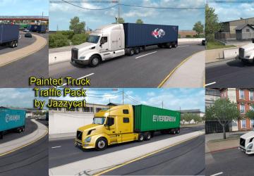 Мод Painted Truck Traffic Pack версия 2.7 для American Truck Simulator (v1.35.x)