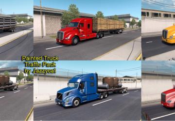 Мод Painted Truck Traffic Pack версия 2.8 для American Truck Simulator (v1.35.x, 1.36.x)