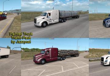 Мод Painted Truck Traffic Pack версия 3.2 для American Truck Simulator (v1.35.x, 1.36.x)