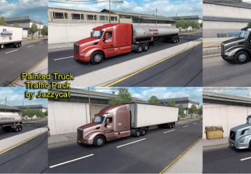 Мод Painted Truck Traffic Pack версия 3.4 для American Truck Simulator (v1.35.x, 1.36.x)