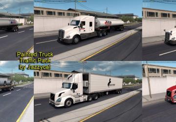 Мод Painted Truck Traffic Pack версия 3.5 для American Truck Simulator (v1.35.x, 1.36.x)