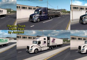 Мод Painted Truck Traffic Pack версия 3.6 для American Truck Simulator (v1.35.x, 1.36.x)