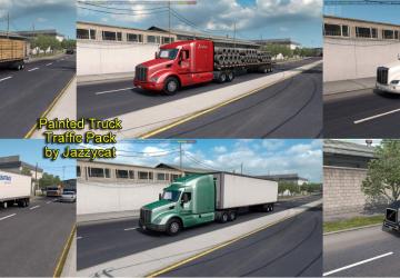 Мод Painted Truck Traffic Pack версия 3.7 для American Truck Simulator (v1.35.x, 1.36.x)