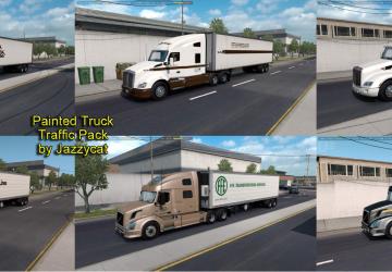 Мод Painted Truck Traffic Pack версия 3.9 для American Truck Simulator (v1.35.x, 1.36.x)