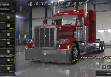 Мод Пак аксессуаров для Peterbilt 389 версия 1.0 для American Truck Simulator (v1.43.x)