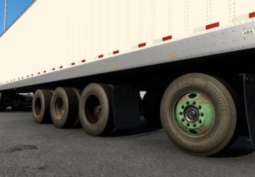 Мод Грязные диски и шины версия 1.02 для American Truck Simulator (v1.42.x, 1.43.x)