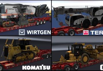 Мод Пак негабаритных грузов версия 1.0 для American Truck Simulator (v1.45.x, 1.46.x)