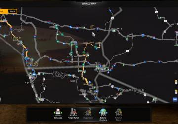 Карту PaZzMod Rebuilds/Expansions in CA, AZ & Mexico v1.4.03 для American Truck Simulator (v1.41.x, 1.42.x)