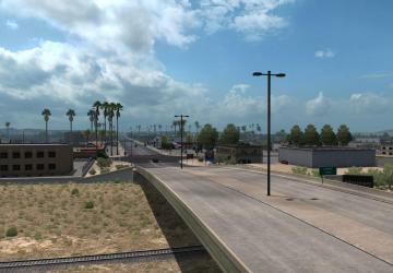 Карту PaZzMod Rebuilds/Expansions in CA, AZ & Mexico v1.1 для American Truck Simulator (v1.35.x)