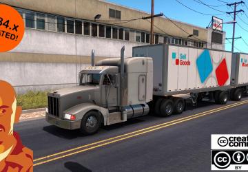 Мод Peterbilt 377 Reworked версия 1.0 для American Truck Simulator (v1.32.x, - 1.34.x)