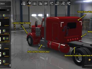 Мод Peterbilt 389 Accessories Pack версия 1.0 для American Truck Simulator (v1.29.x)