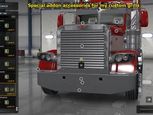 Мод Peterbilt 389 Accessories Pack версия 1.0 для American Truck Simulator (v1.29.x)